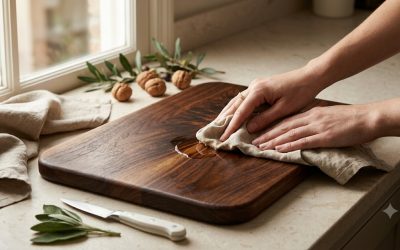 Comment entretenir une planche à découper en noyer ?